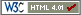 Valid HTML 4.01 Transitional